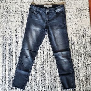 Ashley Mason Dark Gray Cropped Skinny Jeans